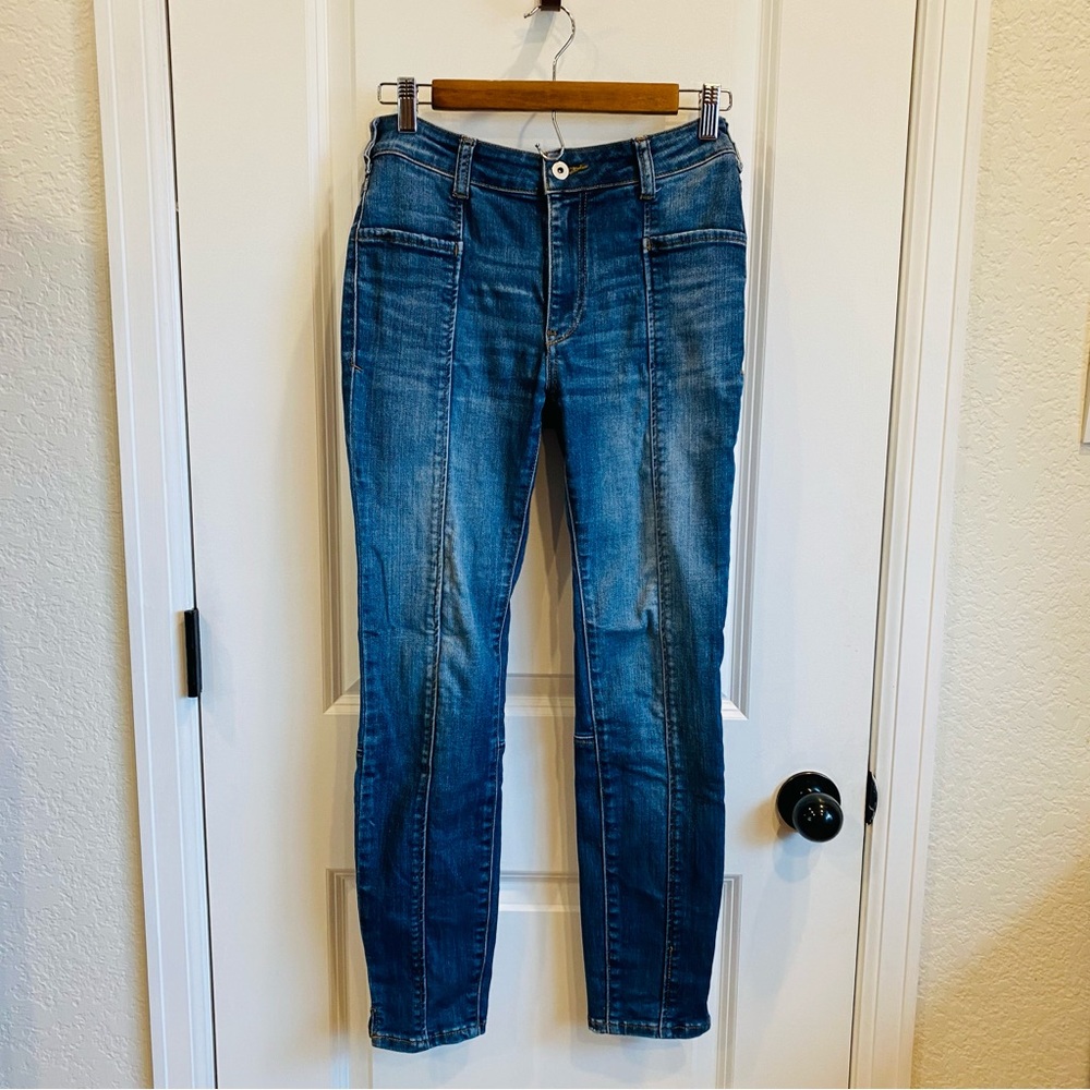 Pilcro and the Letterpress Blue Skinny Jeans